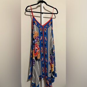 Flying Tomato Blue and Red Floral Dress
